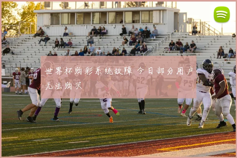 世界杯购彩系统故障 今日部分用户无法购买